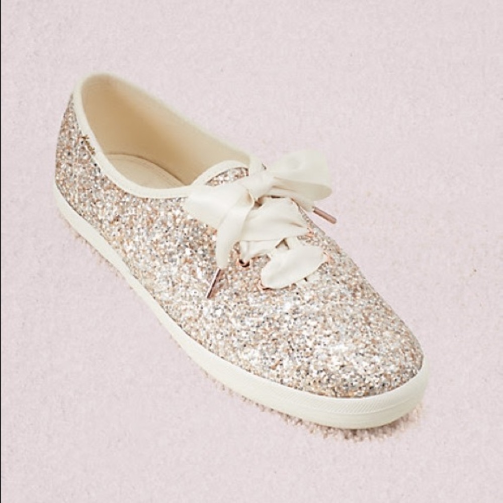 Kate spade metallic glitter keds